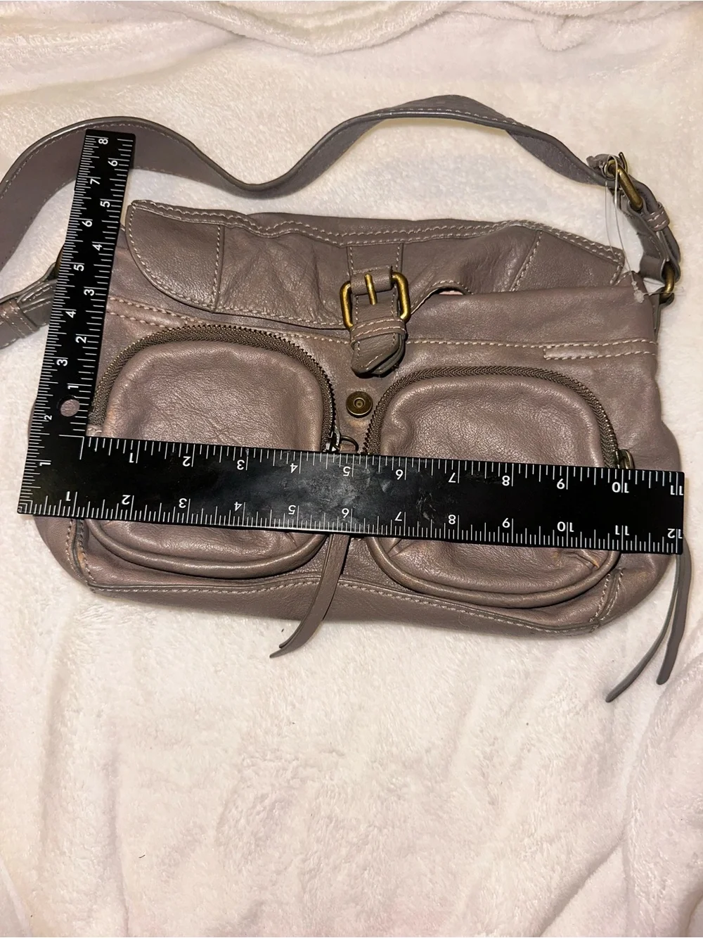FOSSIL Vintage 90s Leather Satchel Bag Collectible Purse
